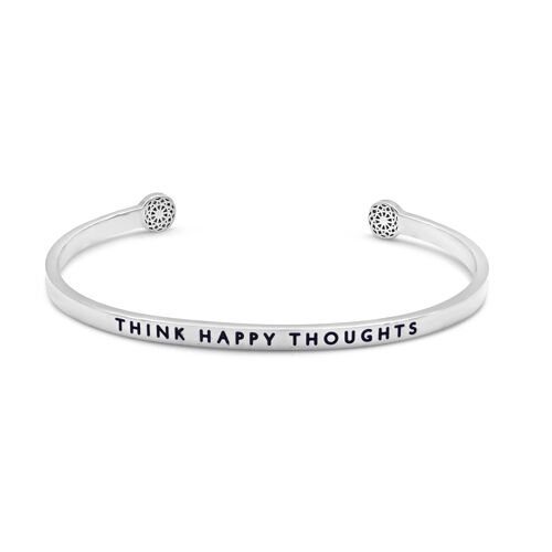 Think Happy Thoughts - Silber