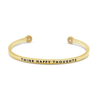 Think Happy Thoughts - Gold