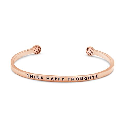 Think Happy Thoughts - Roségold
