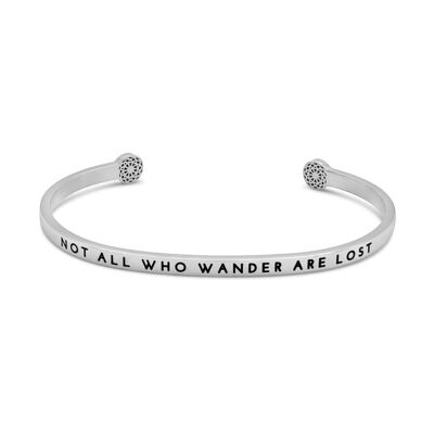 Not all who wander are lost - silver