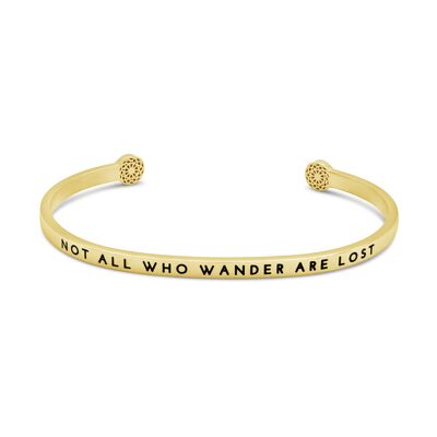 Not all who wander are lost - gold