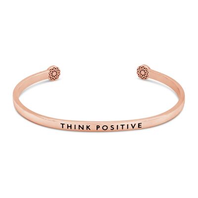 Piensa en positivo - oro rosa