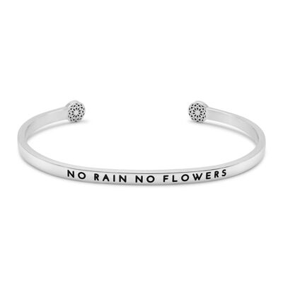 No Rain No Flowers - silver