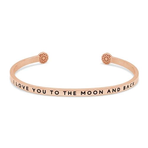 I love you to the moon and back - Roségold
