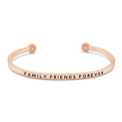 Amigos de la familia para siempre - oro rosa