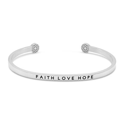 Faith Love Hope - Argent