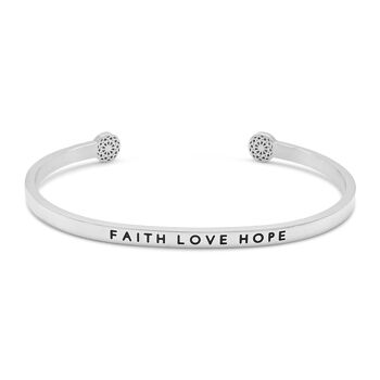 Faith Love Hope - Argent