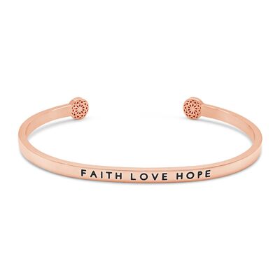 Faith Love Hope - rose gold