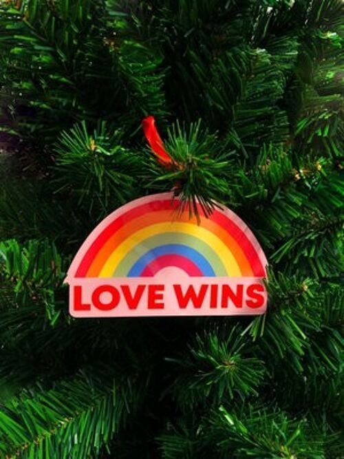 Love Wins Christmas Ornaments