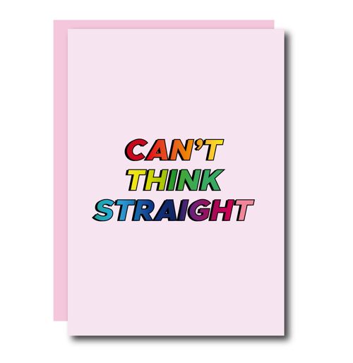 Can't Think Straight Card