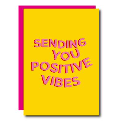 Senden Sie eine positive Vibes-Karte