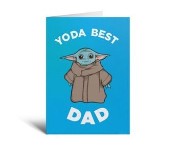Carte du meilleur papa de Yoda 2