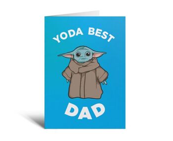 Carte du meilleur papa de Yoda 3