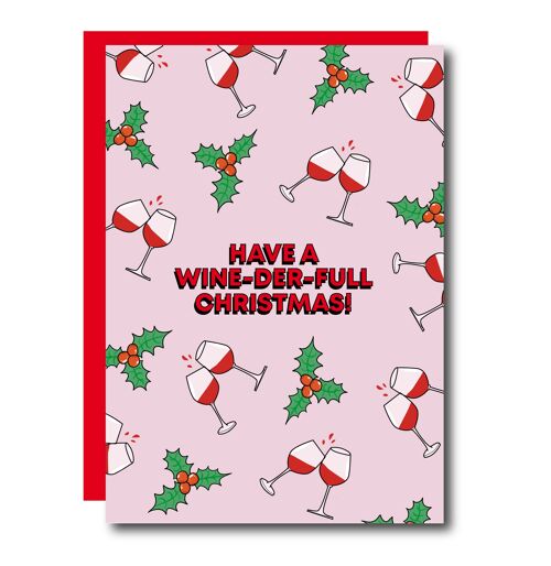 Have A Wine-Der-Full Christmas card