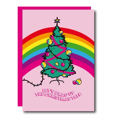 Let's Drag Up The Christmas Tree card