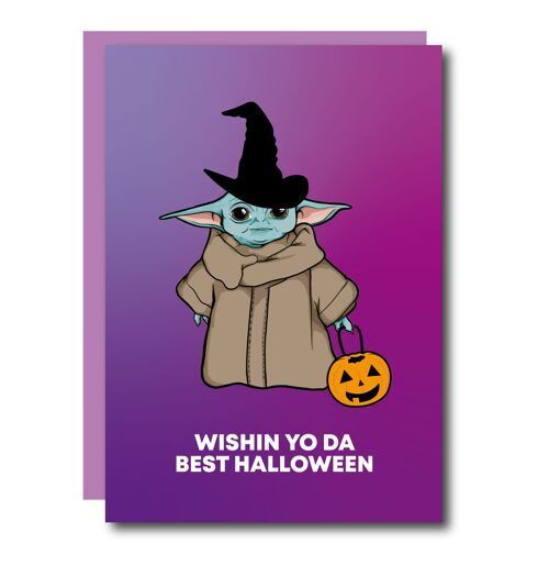 Yo Da Best Halloween Card