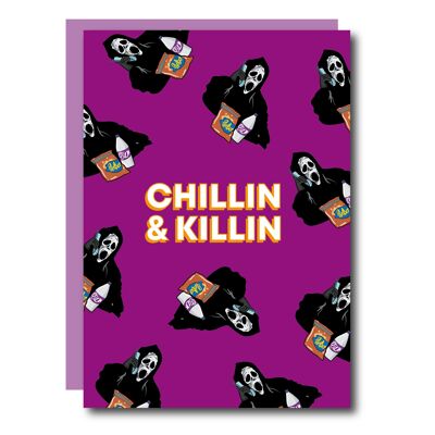 Biglietto di Halloween Chillin & Killin