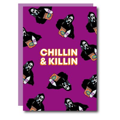 Tarjeta de Halloween Chillin & Killin