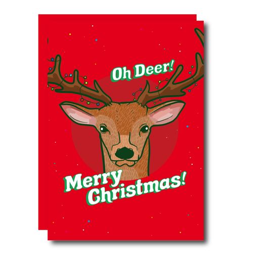 Oh Deer! Merry Christmas! Card
