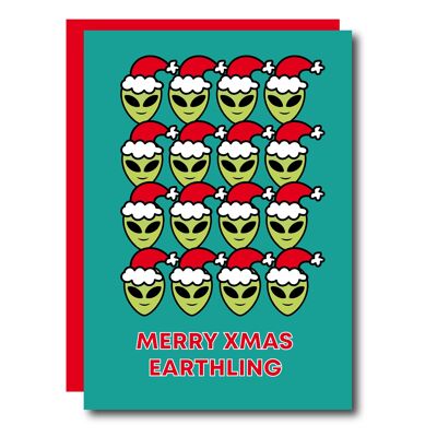 Merry Xmas Earthling card