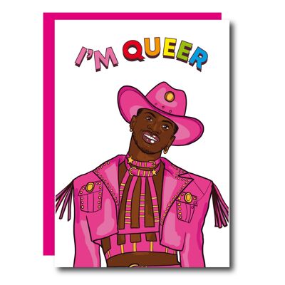 Ich bin queer Grußkarte