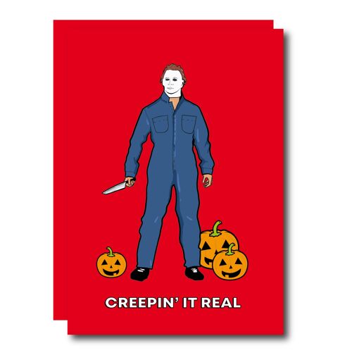 Creepin' It Real Halloween Card
