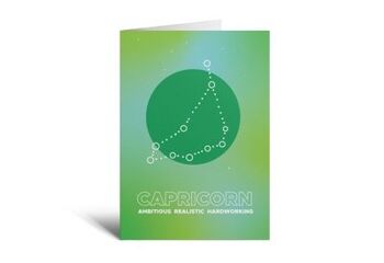 Carte de vœux du zodiaque Capricorne 2