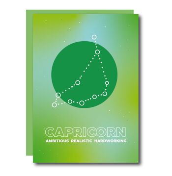Carte de vœux du zodiaque Capricorne 1