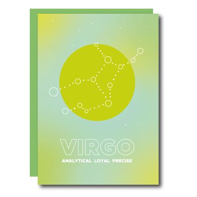 Tarjeta de felicitación Virgo Zodiac