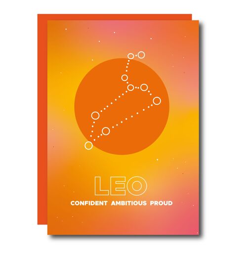 Leo Zodiac Greeting Card