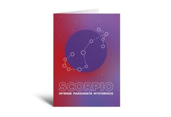 Carte de vœux du zodiaque Scorpion 2
