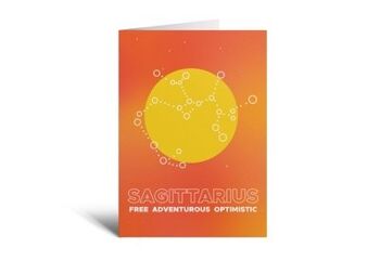 Carte de vœux du zodiaque Sagittaire 2
