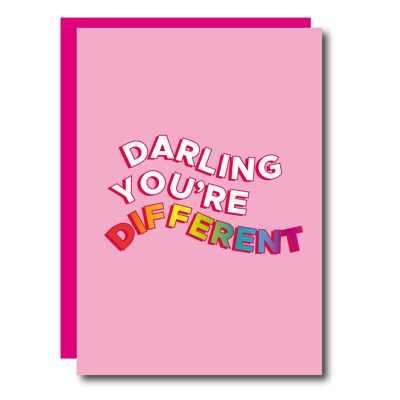 Darling You're Different Card
