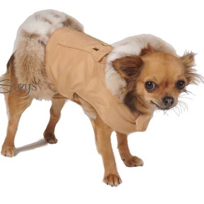 Cupido Luxury Ski-Jack Beige Dog Jacket / Puppy Coat