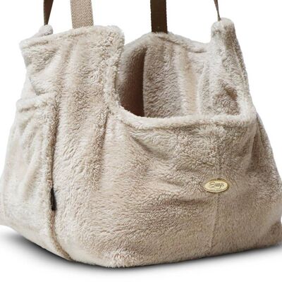 Teddy Bear Office and travel Beige Dog Carrier