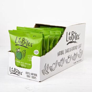 LioBites Croustilles aux Pommes Lyophilisées - Boîte de 15 Paquets 2