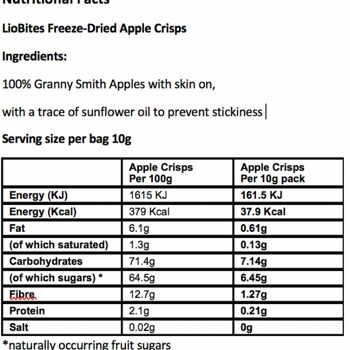 LioBites Croustilles aux Pommes Lyophilisées - Boîte de 15 Paquets 3