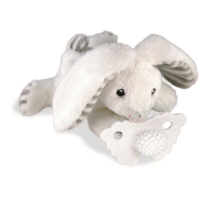 RaZbuddy pacifier hug Rabbit + RaZberry teat white