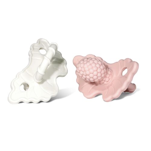 RaZberry set of two teethers - Pink and White