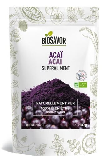 Açaï Bio en poudre - 100g -  Complément Alimentaire 1