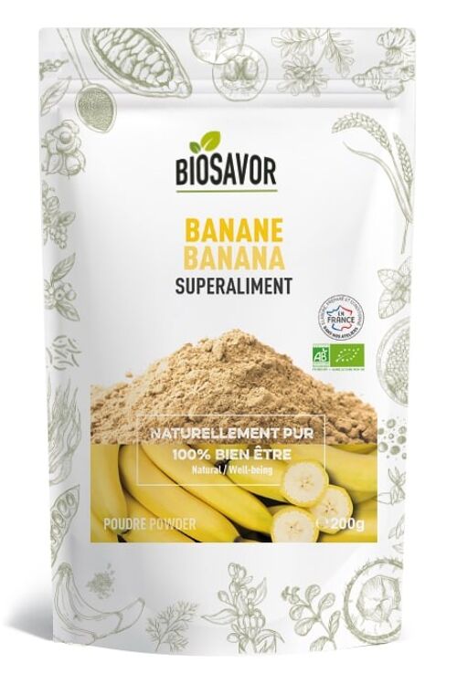 Banane en poudre - 200g - Complément Alimentaire