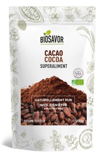 Cacao en poudre - 200g - Complément Alimentaire 1