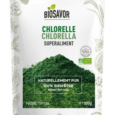 Polvo de Clorella - 100g - Complemento alimenticio