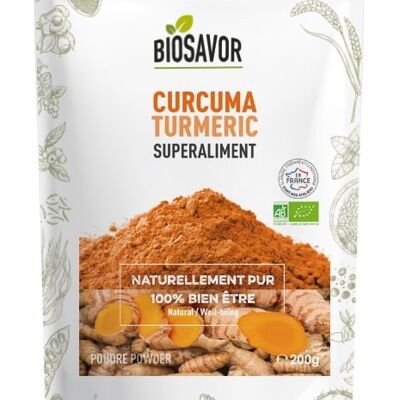 Curcuma en poudre - 200g - Complément Alimentaire