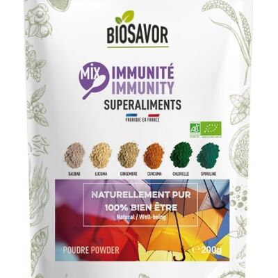 Mix Immunité en poudre - 200g - Complément Alimentaire