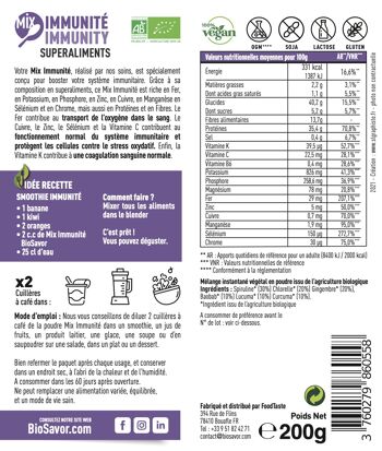 Mix Immunité en poudre - 200g - Complément Alimentaire 2