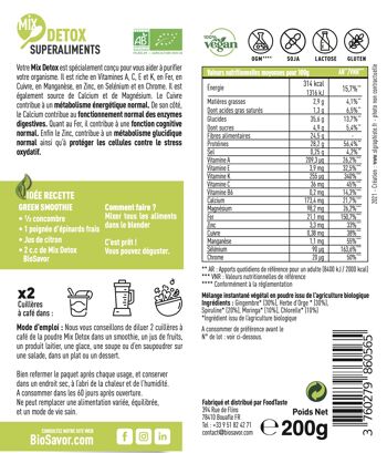 Mix Detox en poudre - 200g - Complément Alimentaire 2