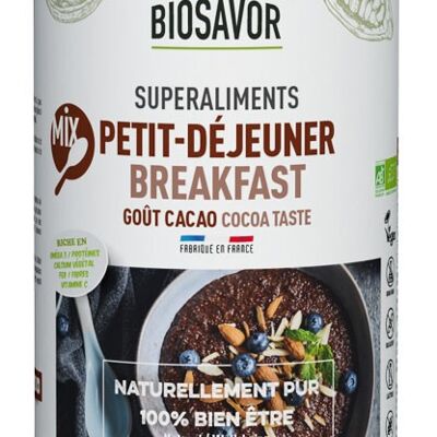 Mix Breakfast Cacao en poudre - 400g - Complément Alimentaire
