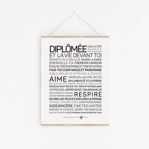 Affiche Diplômée - A3 (femme)