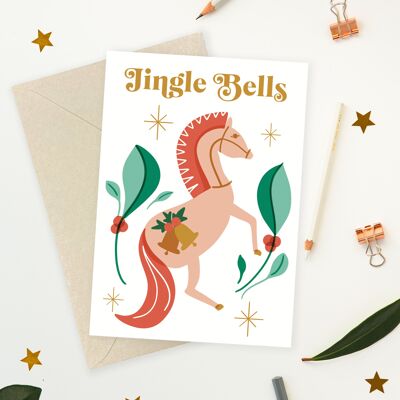 Jingle bells Weihnachtskarte